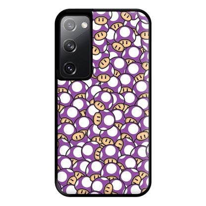 Mushroom Pattern - Purple Phone Case for Galaxy S20