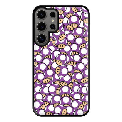 Mushroom Pattern - Purple Phone Case for Galaxy S24 Ultra