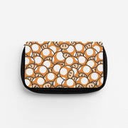 Mushroom Pattern - Orange Pencil Case 1