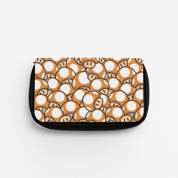 Mushroom Pattern - Orange Pencil Case
