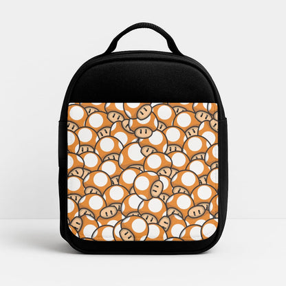 Mushroom Pattern - Orange Lunchbox
