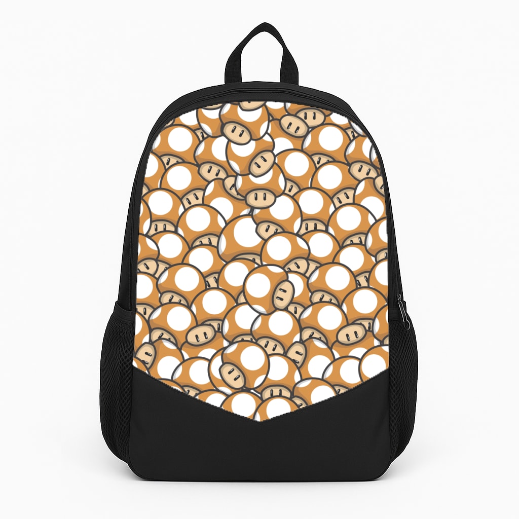 Mushroom Pattern - Orange Backpack