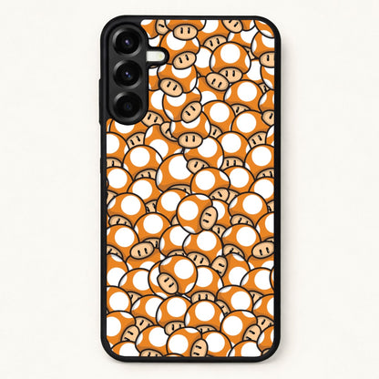 Mushroom Pattern - Orange Phone Case for Galaxy A17