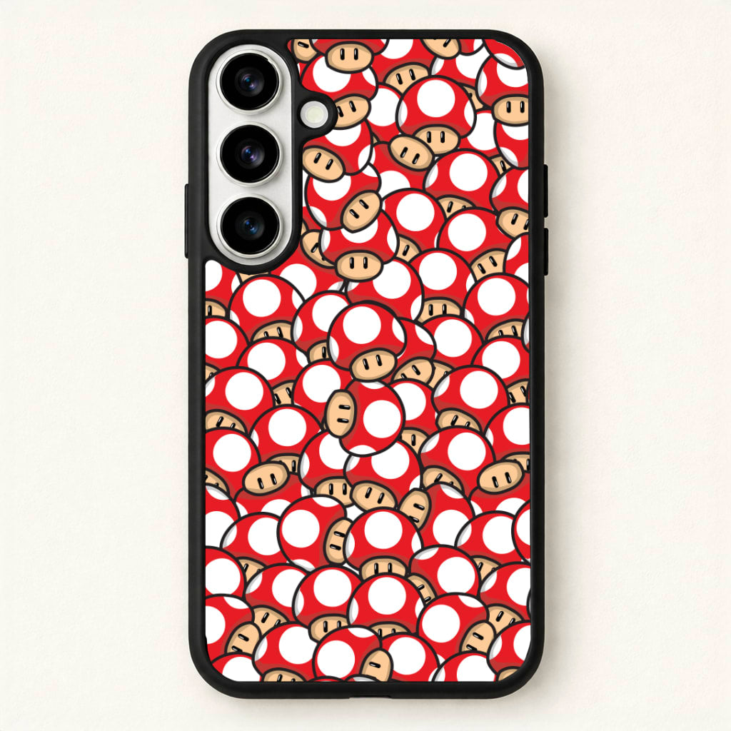 Mushroom Pattern - Red Phone Case for Galaxy S26