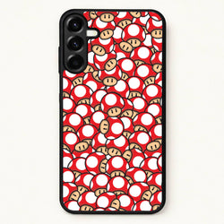 Mushroom Pattern - Red Phone Case for Galaxy A57
