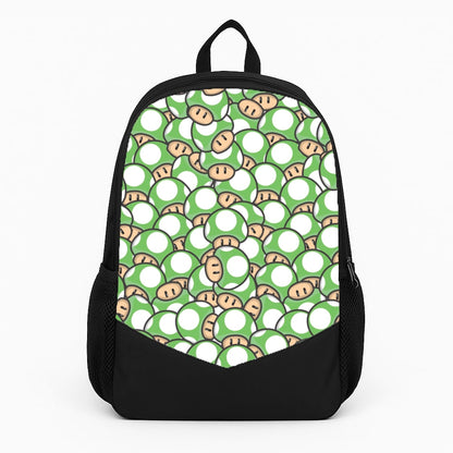 Mushroom Pattern - Green Backpack