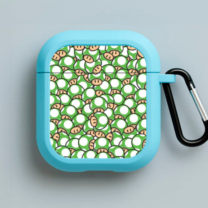 Mushroom Pattern - Green Blue AirPods Case