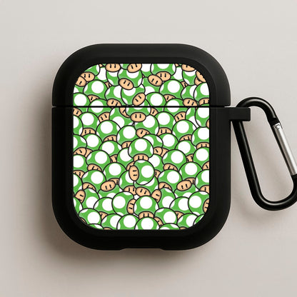 Mushroom Pattern - Green AirPods Case