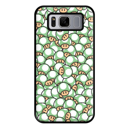 Mushroom Pattern - Light Green Phone Case for Galaxy S8 Plus