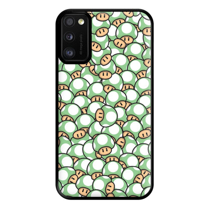 Mushroom Pattern - Light Green Phone Case for Galaxy A41