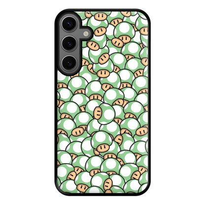 Mushroom Pattern - Light Green Phone Case for Galaxy S23FE