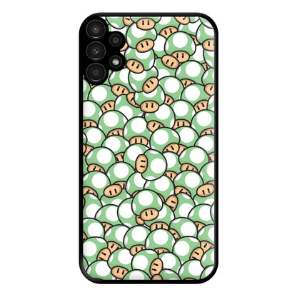 Mushroom Pattern - Light Green Phone Case for Galaxy A13