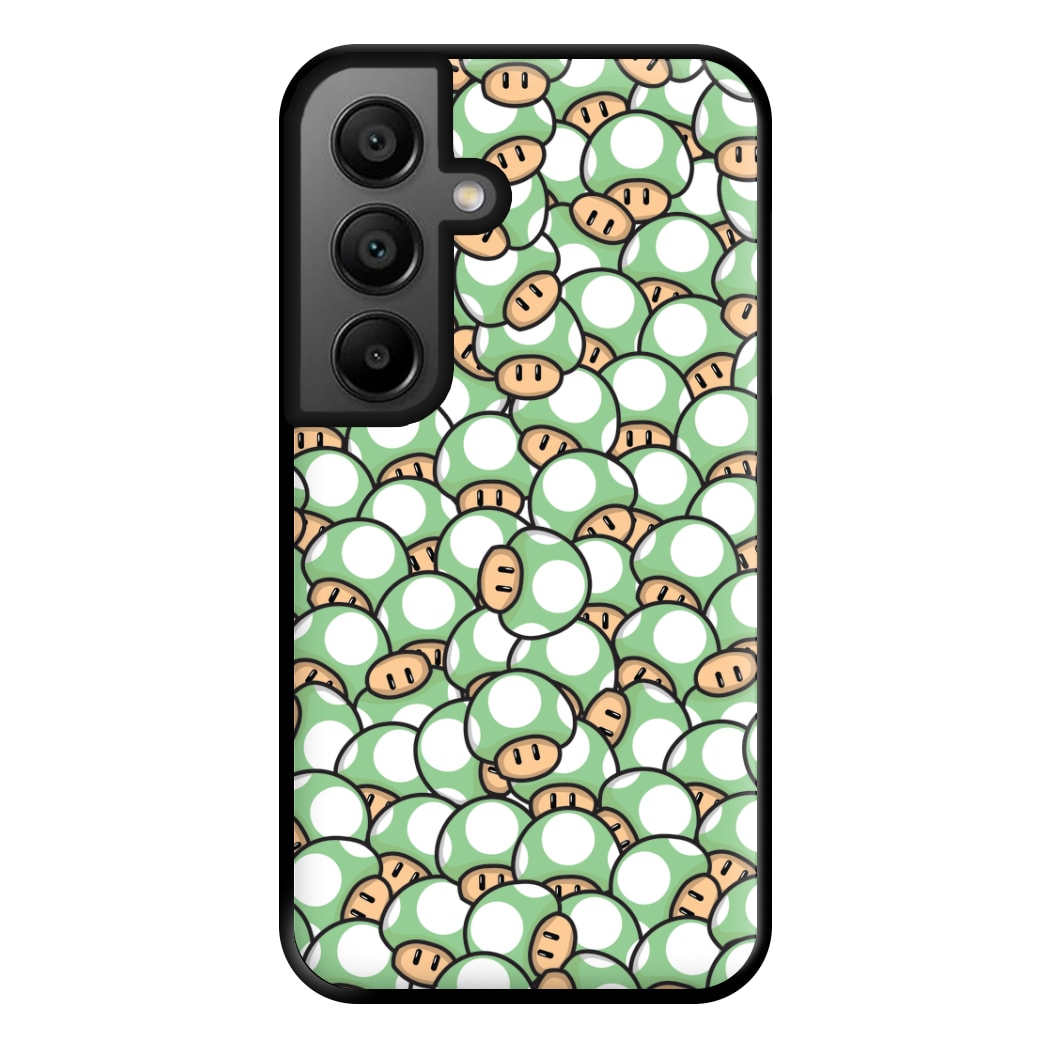 Mushroom Pattern - Light Green Phone Case for Google Pixel 8