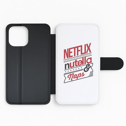 Nutella, Netflix & Naps Flip Phone Case