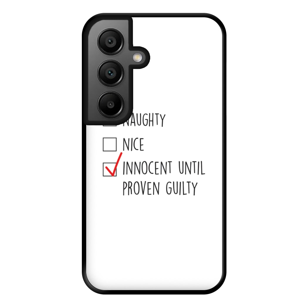 Innocent Until Proven Guilty - Naughty Or Nice  Phone Case for Google Pixel 8