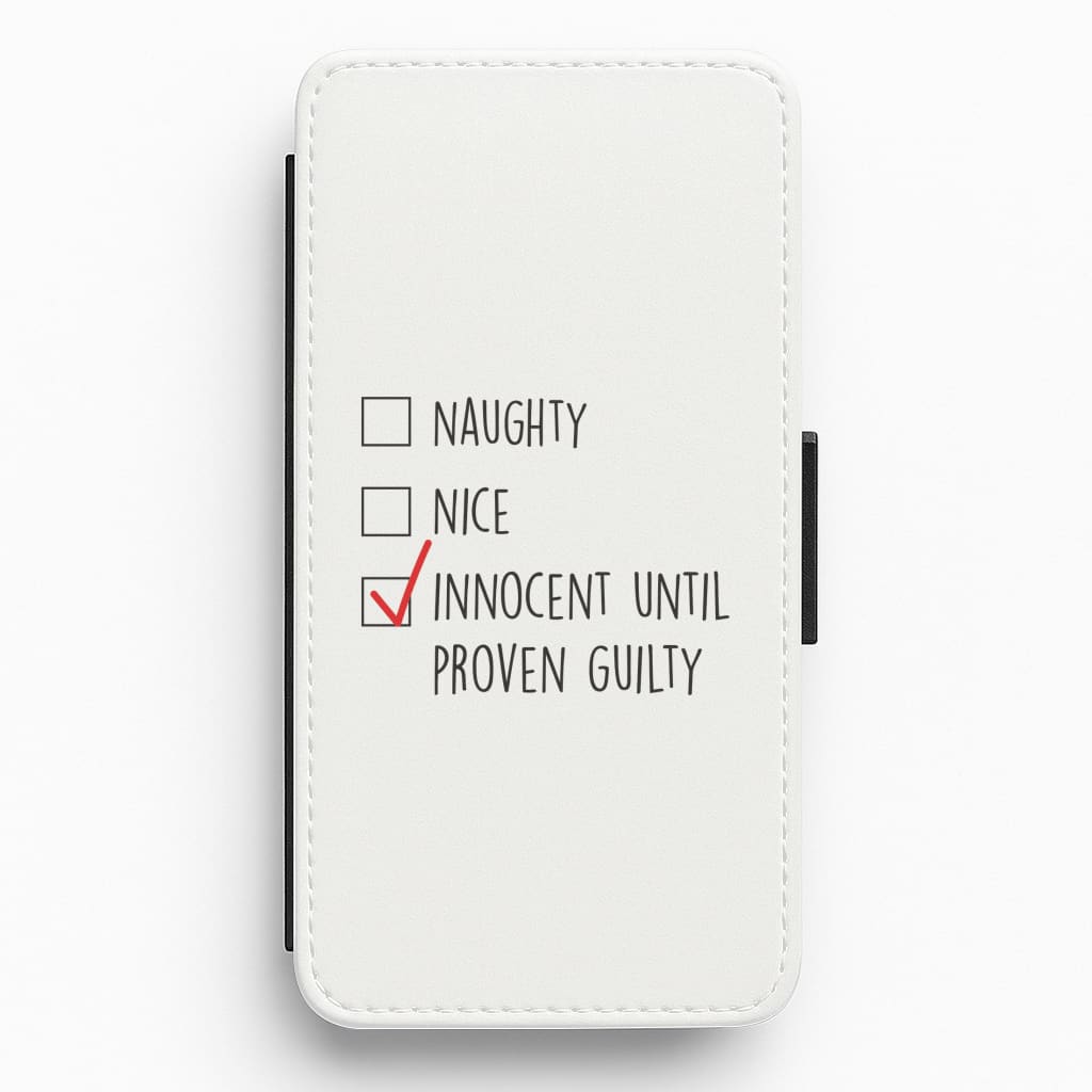 Innocent Until Proven Guilty - Naughty Or Nice  Flip / Wallet Phone Case