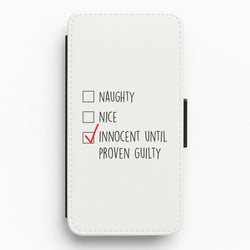 Innocent Until Proven Guilty - Naughty Or Nice  Flip / Wallet Phone Case