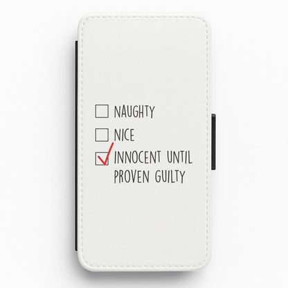 Innocent Until Proven Guilty - Naughty Or Nice  Flip / Wallet Phone Case