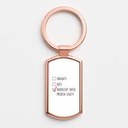 Innocent Until Proven Guilty - Naughty Or Nice  Luxury Keyring 4