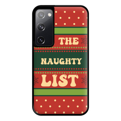 On The Naughty List - Naughty Or Nice  Phone Case for Galaxy S20