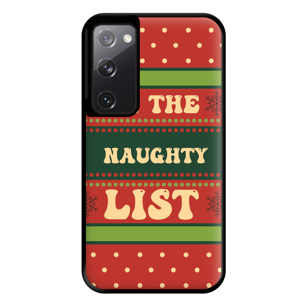 On The Naughty List - Naughty Or Nice  Phone Case for Galaxy S20FE