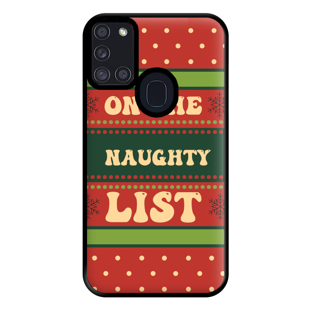 On The Naughty List - Naughty Or Nice  Phone Case for Galaxy A21s