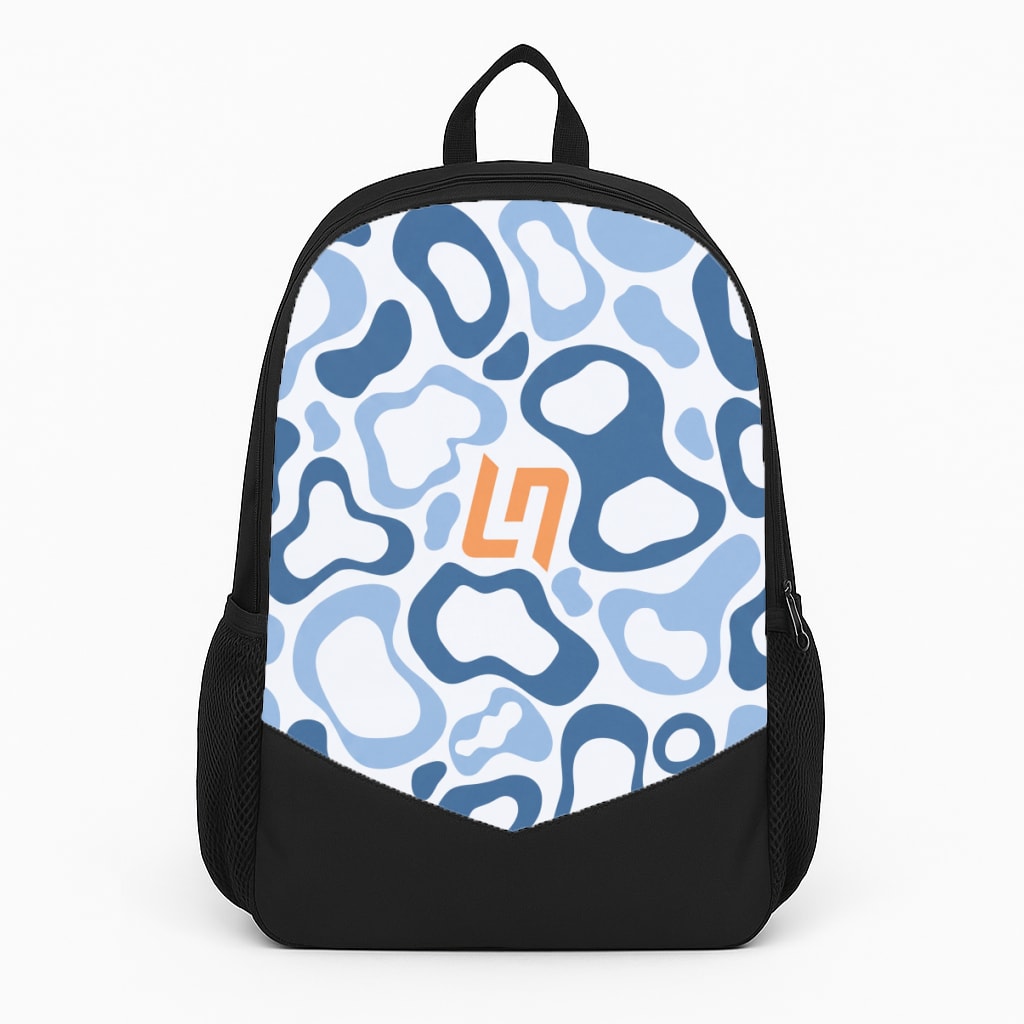 Norris Helmet Pattern - Blue Backpack