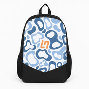 Norris Helmet Pattern - Blue Backpack 1