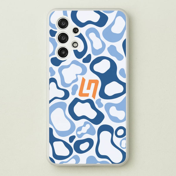 Lando Norris Helment Pattern - Blue Phone Case - Galaxy A13 / Standard