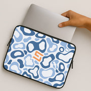 Norris Helmet Pattern - Blue Laptop Sleeve 2