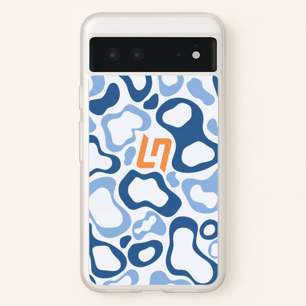 Lando Norris Helment Pattern - Blue Phone Case - Google Pixel 6 / Standard