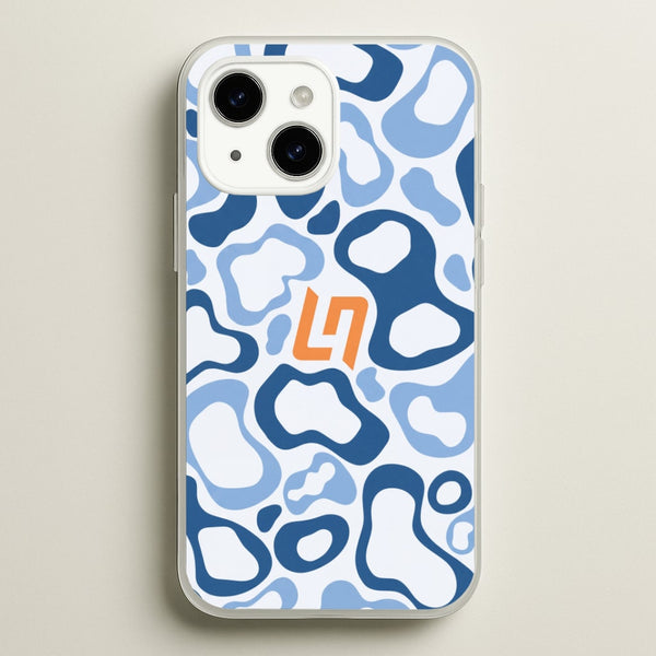 Lando Norris Helment Pattern - Blue Phone Case - iPhone 15 / Standard