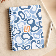 Norris Helmet Pattern - Blue Notebook 3