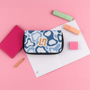 Norris Helmet Pattern - Blue Pencil Case 3