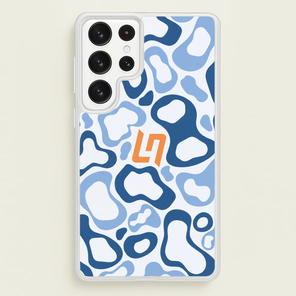 Lando Norris Helment Pattern - Blue Phone Case - Galaxy S23 Ultra / Standard