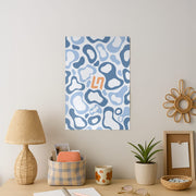 Norris Helmet Pattern - Blue Poster 2