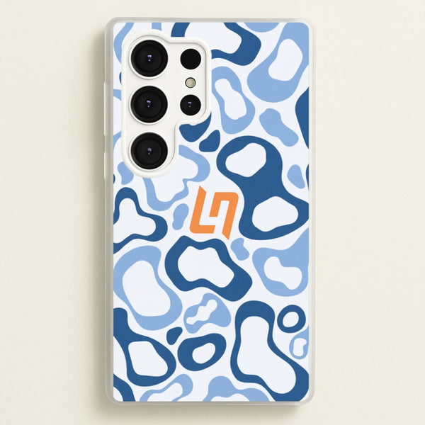 Lando Norris Helment Pattern - Blue Phone Case - Galaxy S25 Ultra / Standard