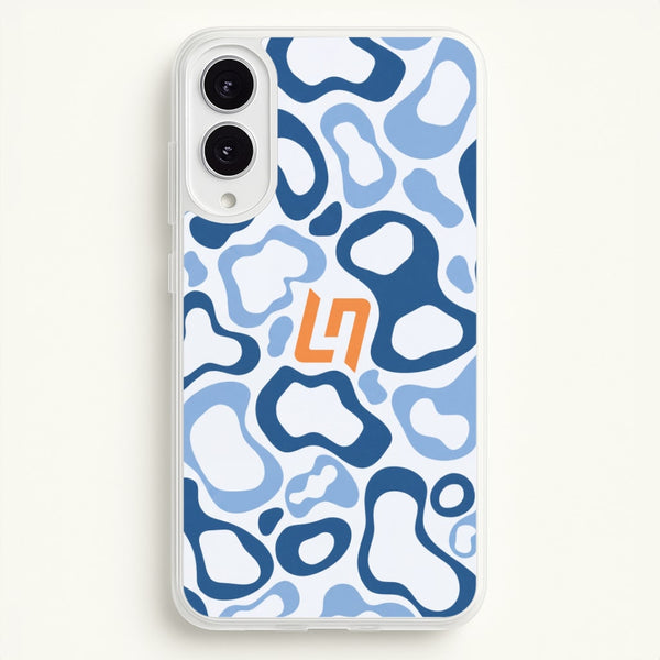 Lando Norris Helment Pattern - Blue Phone Case - Galaxy S25 Edge / Standard