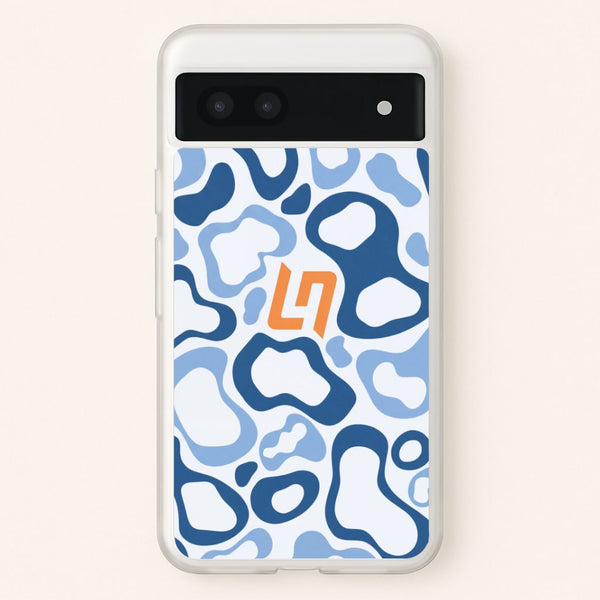 Lando Norris Helment Pattern - Blue Phone Case - Google Pixel 7a / Standard