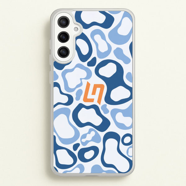 Lando Norris Helment Pattern - Blue Phone Case - Galaxy A36 / Standard