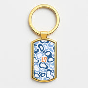 Norris Helmet Pattern - Blue Luxury Keyring 3