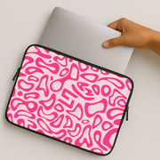 Norris Helmet Pattern - Pink Laptop Sleeve 2