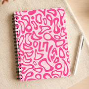 Norris Helmet Pattern - Pink Notebook 3