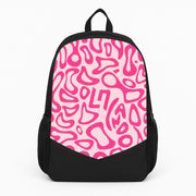 Norris Helmet Pattern - Pink Backpack 1