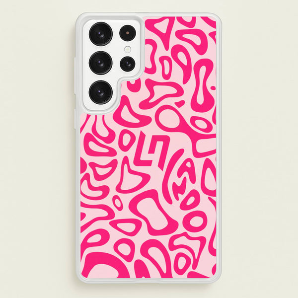 Lando Norris Hemlet Pattern - Pink Phone Case - Galaxy S23 Ultra / Standard