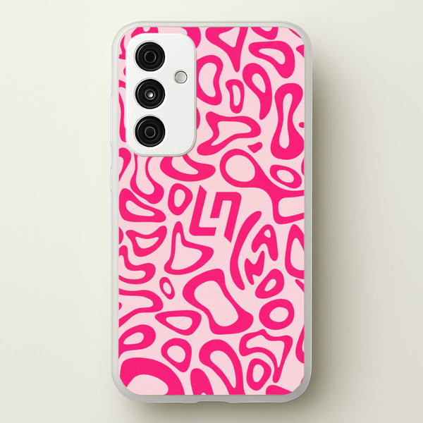 Lando Norris Hemlet Pattern - Pink Phone Case - Galaxy A15 / Standard