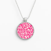 Norris Helmet Pattern - Pink Necklace 1