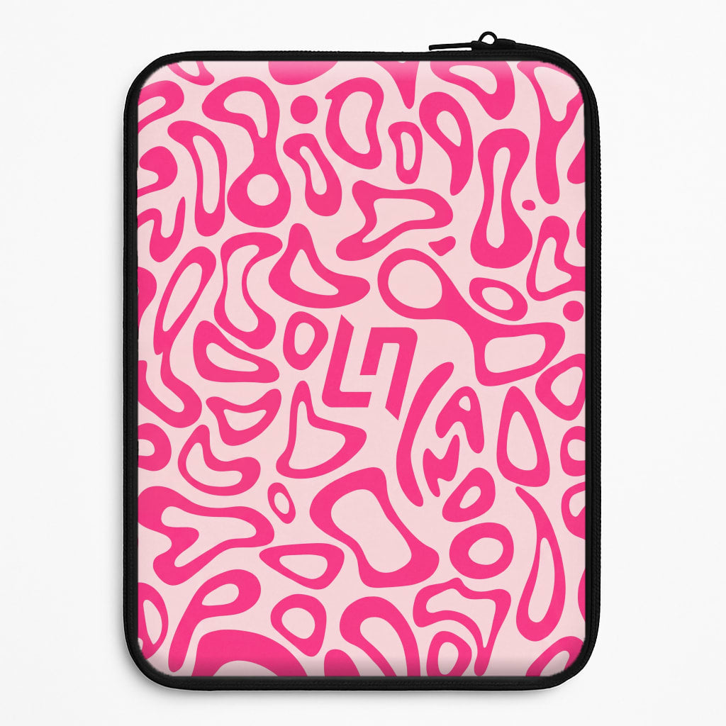 Norris Helmet Pattern - Pink Laptop Sleeve