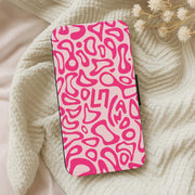 Norris Helmet Pattern - Pink Flip / Wallet Phone Case 5