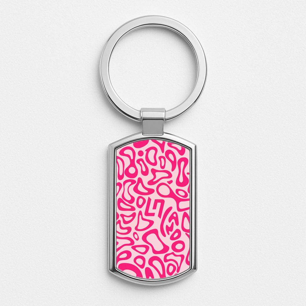 Norris Helmet Pattern - Pink Luxury Keyring